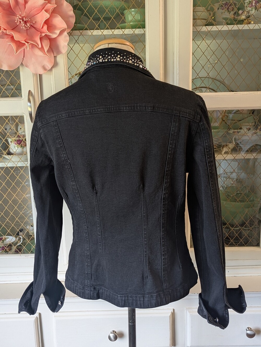 💎✨Celestial Swarovski Crystal Sparkling Star Fairycore Embellished Denim Jacket - Picture 12 of 14